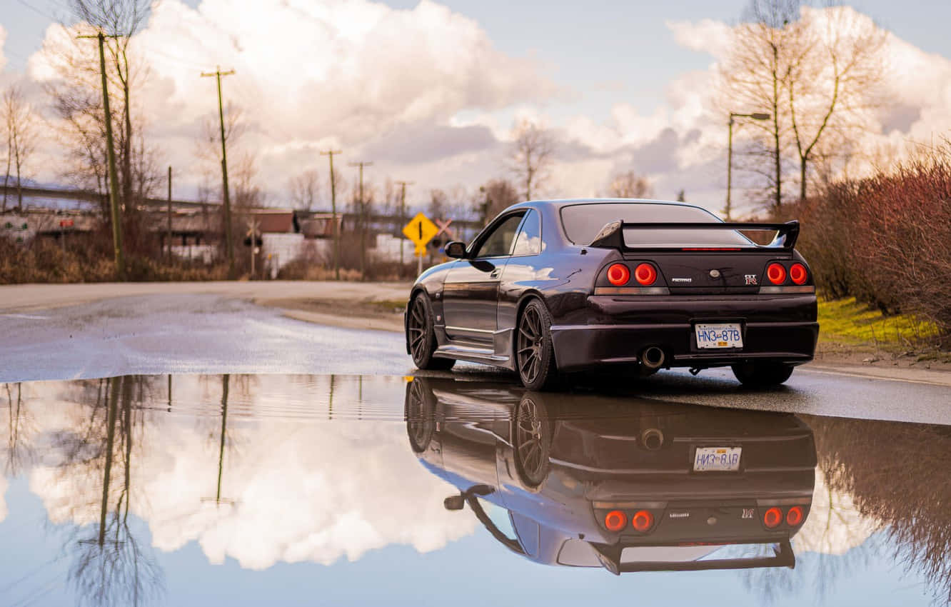 The Classic Nissan R33 Gtr. Wallpaper