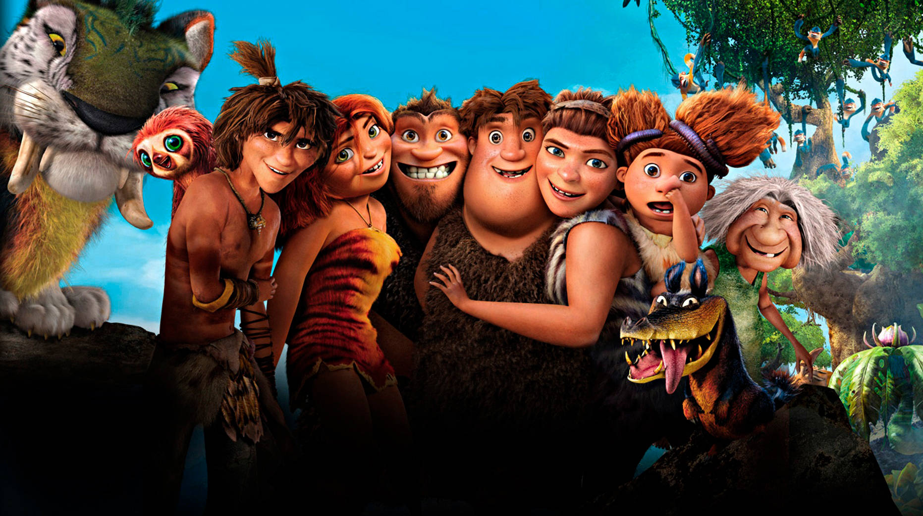 The Croods Family Group Hug Wallpaper