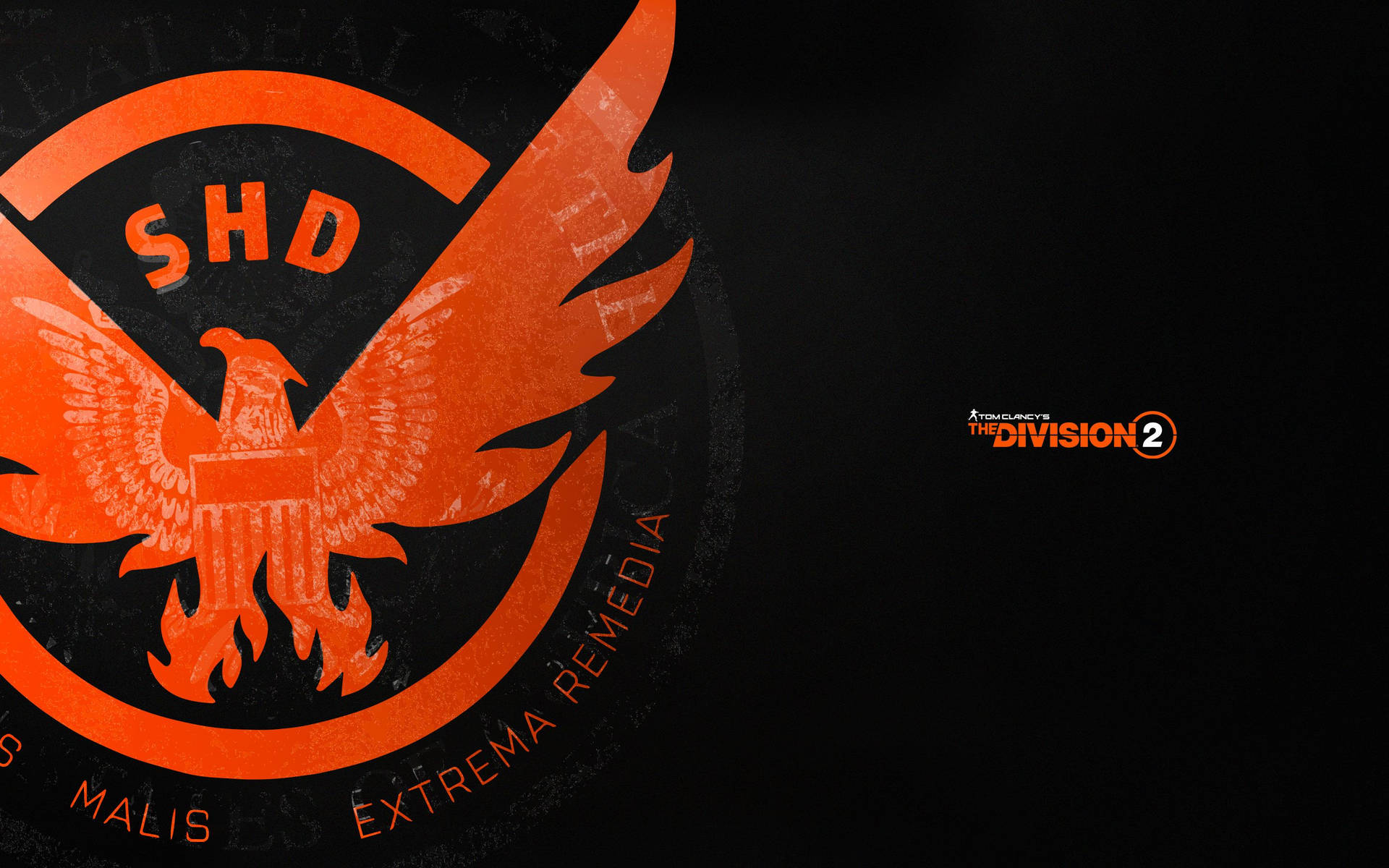 Download free The Division 2 Logo In Black Wallpaper MrWallpaper
