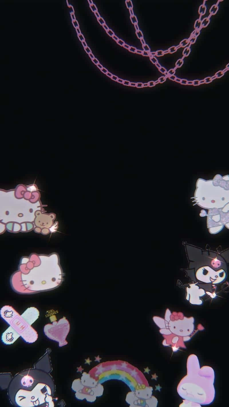 The Emotional Side Of Hello Kitty Felt In This Wallpaper Wallpaper