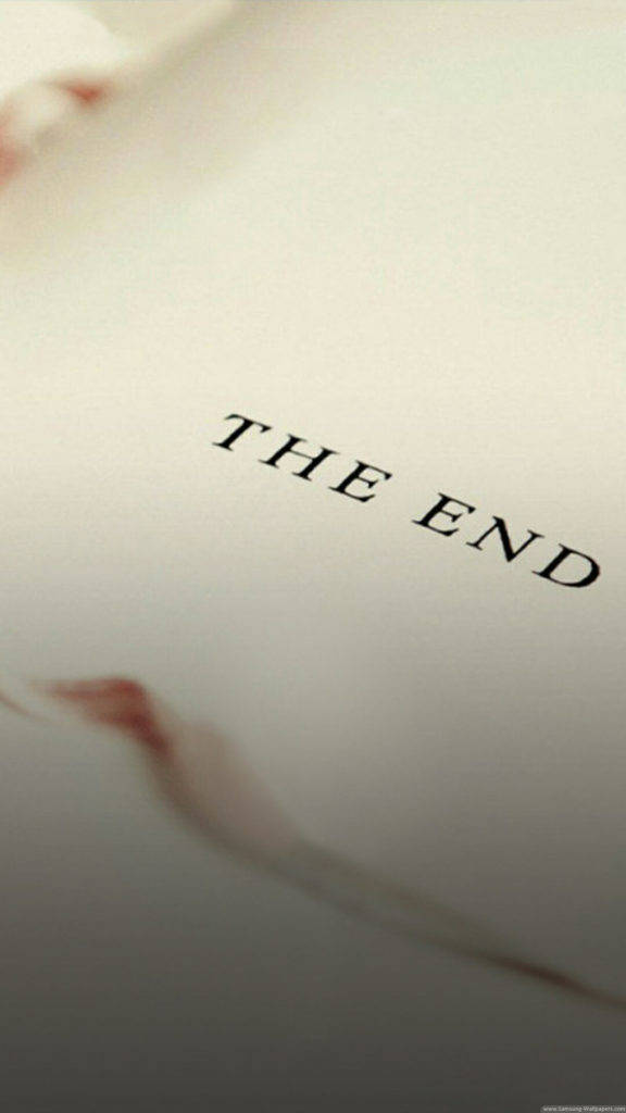 The End Simple Phone Wallpaper