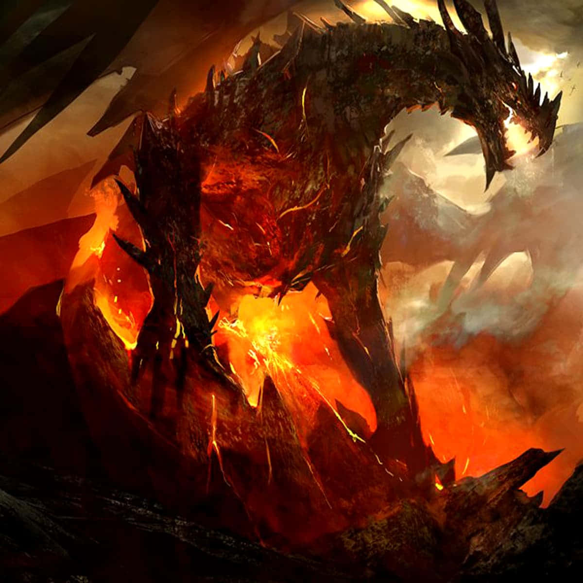 The Epic Dragon - A Flame Of Fire, A Breath Of Wind And A Power Of Magic Wallpaper