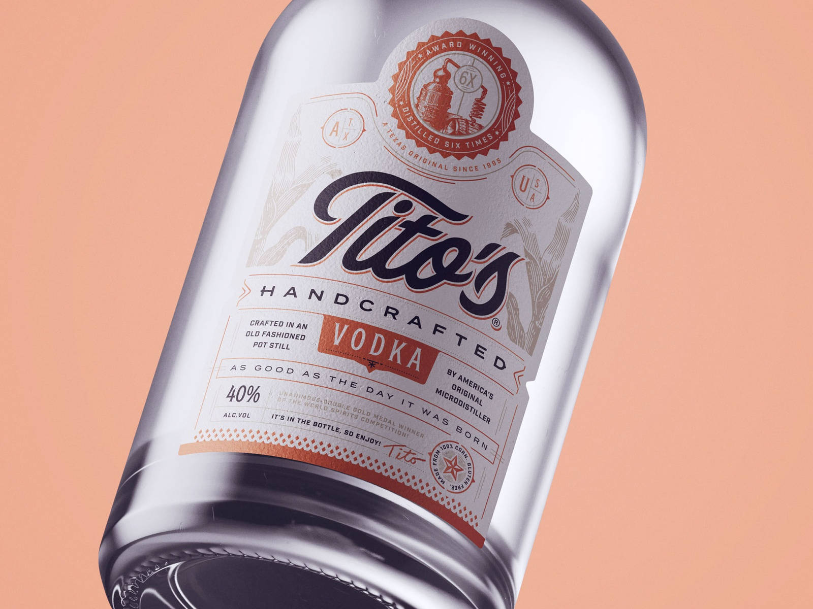 The Eye-catching New Look Of Tito's Handmade Vodka Wallpaper