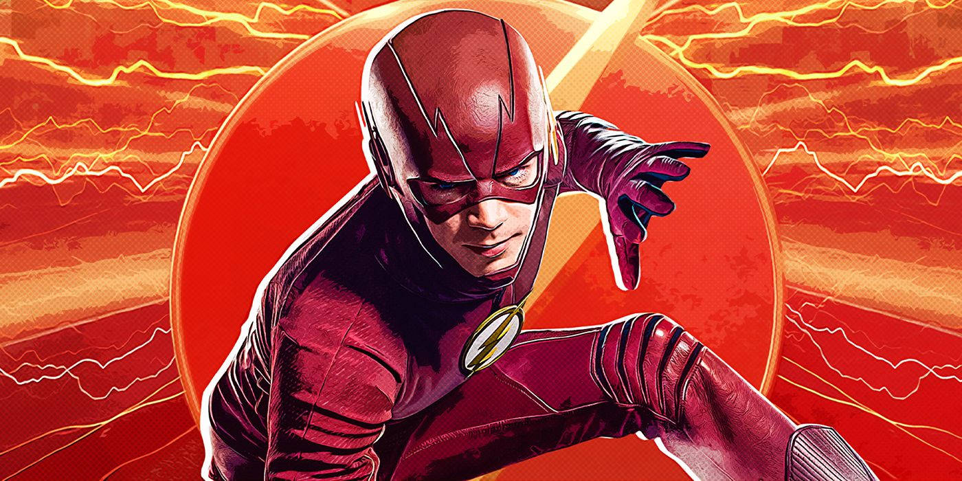 The Flash Superhero Running Fast Wallpaper