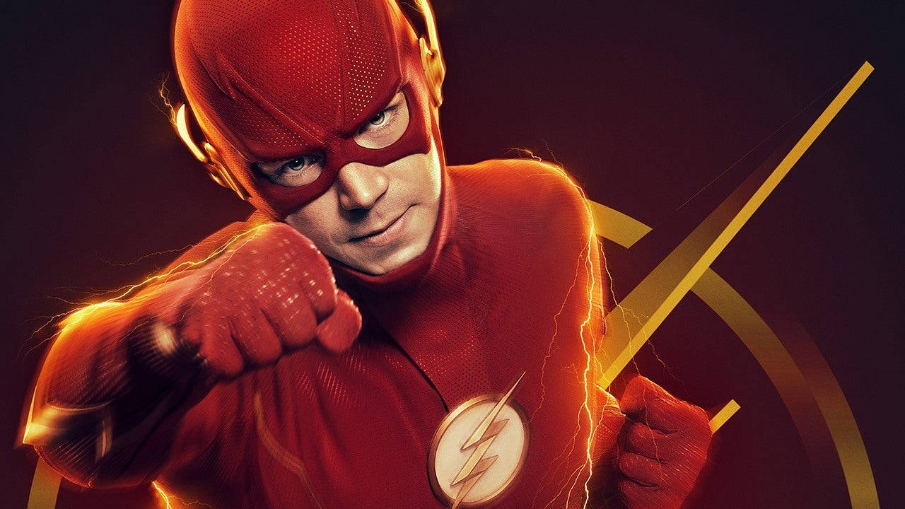 The Flash With Fast Lightning Symbol Wallpaper