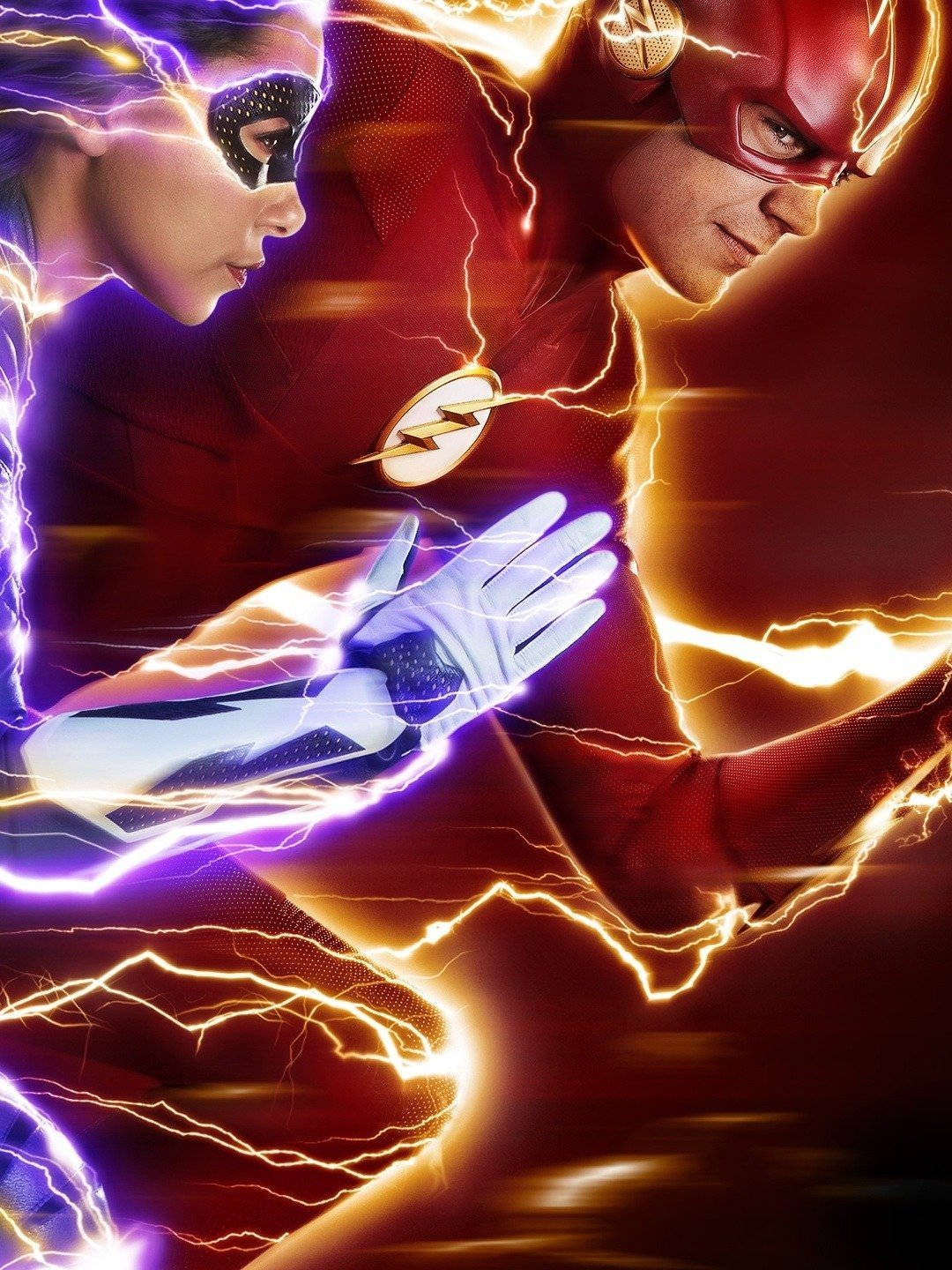 The Flash With Female Fast Runner Wallpaper