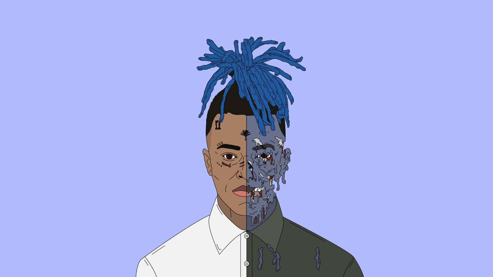 The Ghoulish State Of Xxxtentacion Wallpaper