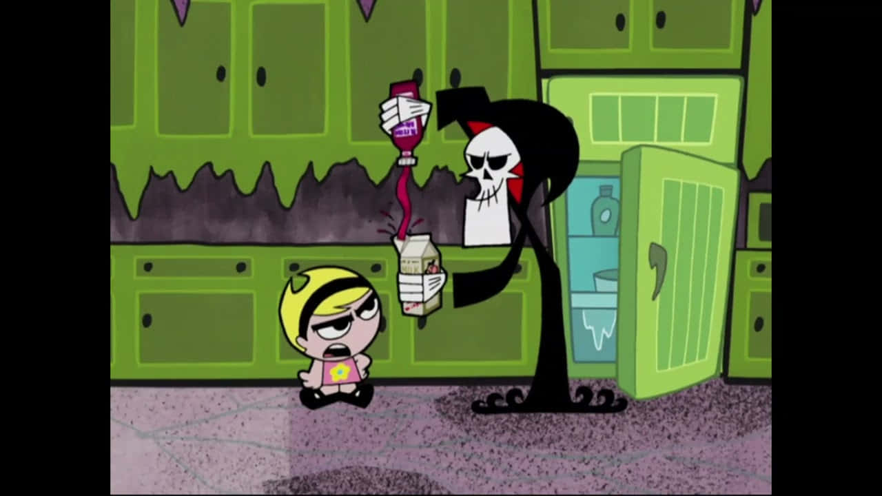 The Grim Adventures Of Billy And Mandy - Main Characters Wallpaper Wallpaper