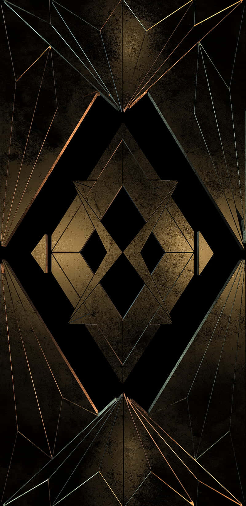 The Groundbreaking Art Deco Computer Featuring A Unique Geometric Design Wallpaper