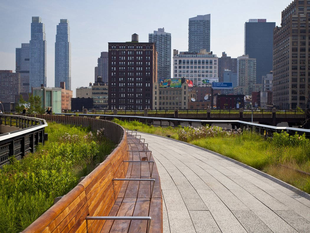 The High Line Empty Pathway Wallpaper