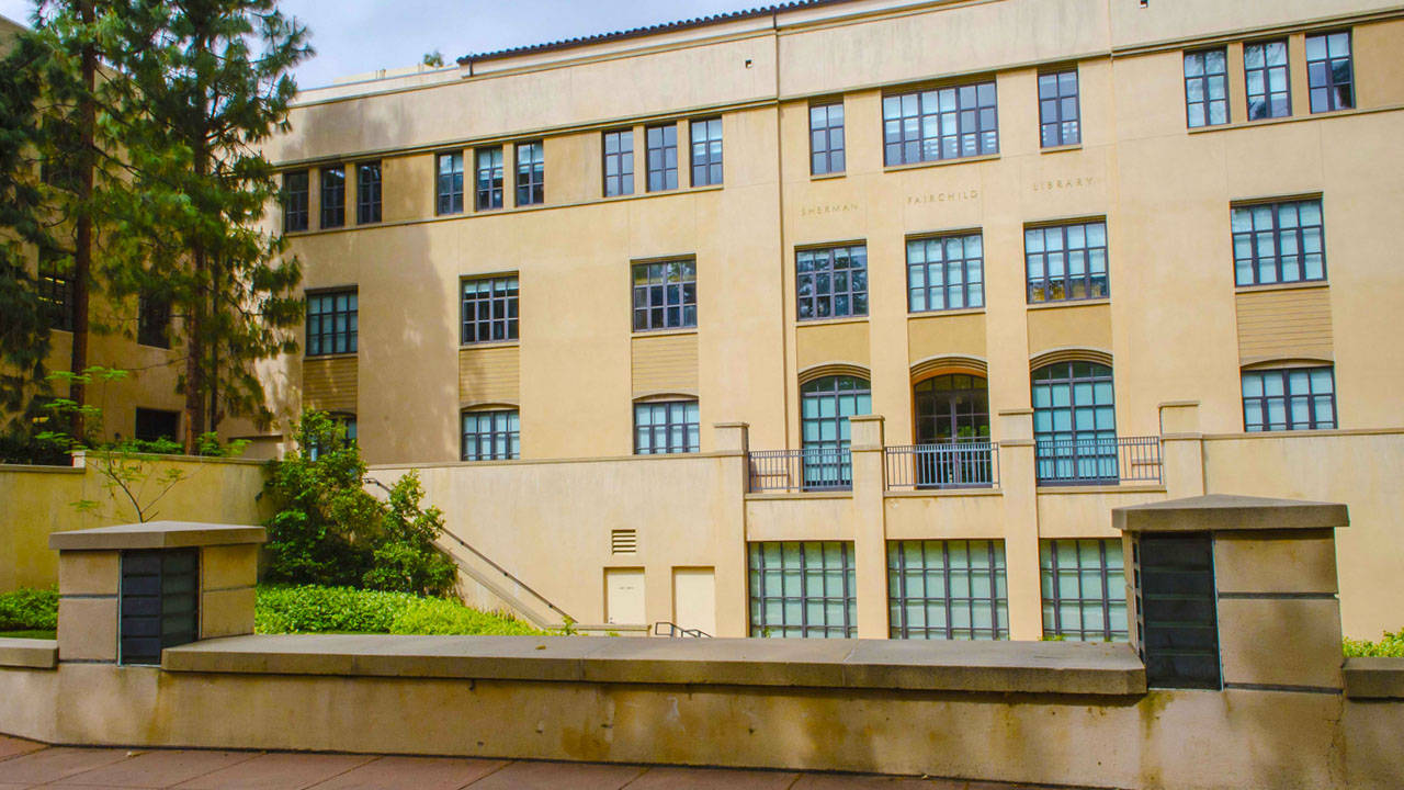 The Iconic Sherman Fairchild Library At Caltech Wallpaper