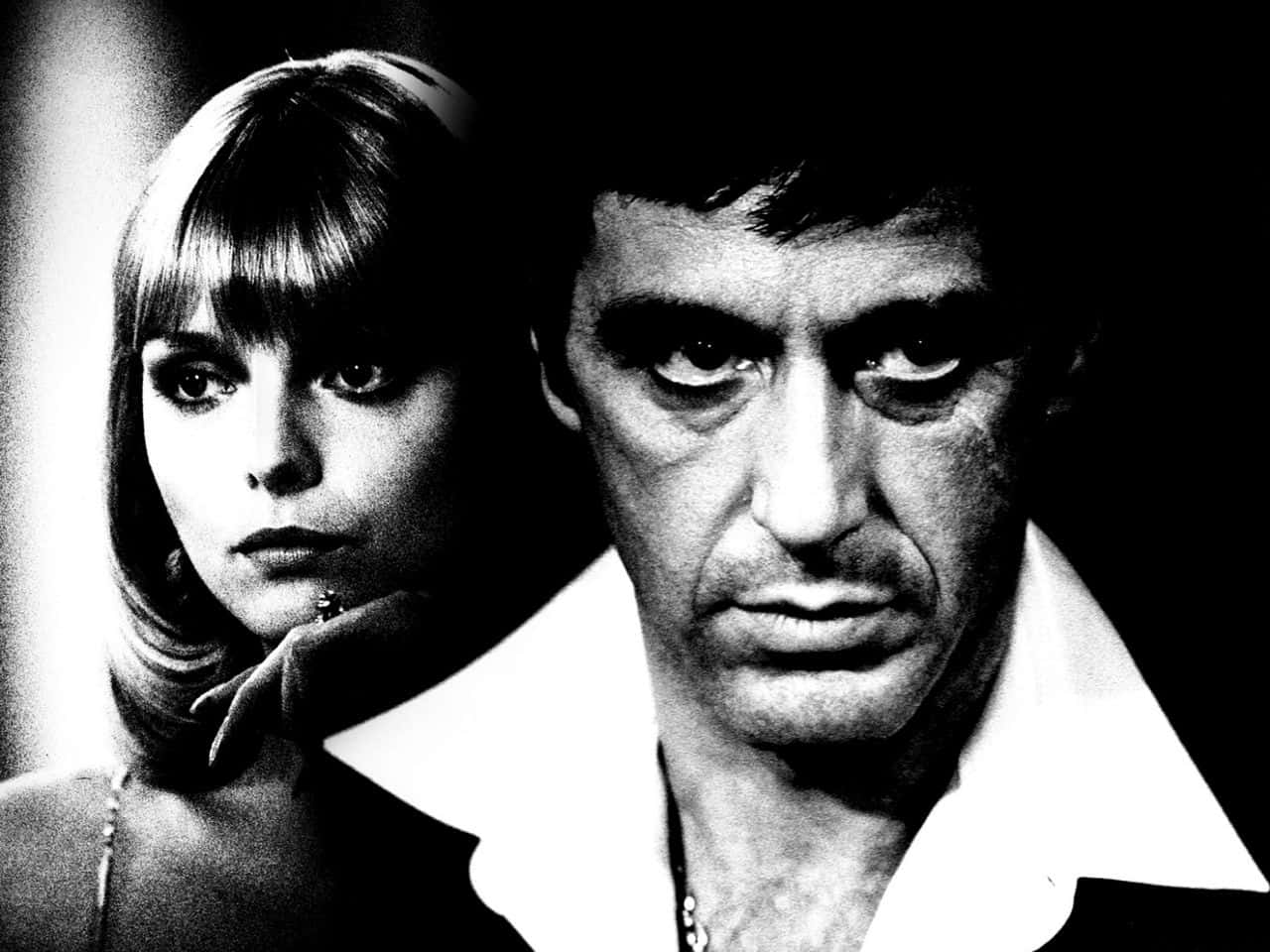 The Iconic Tony Montana Depicted In The Iconic Movie Scarface Wallpaper