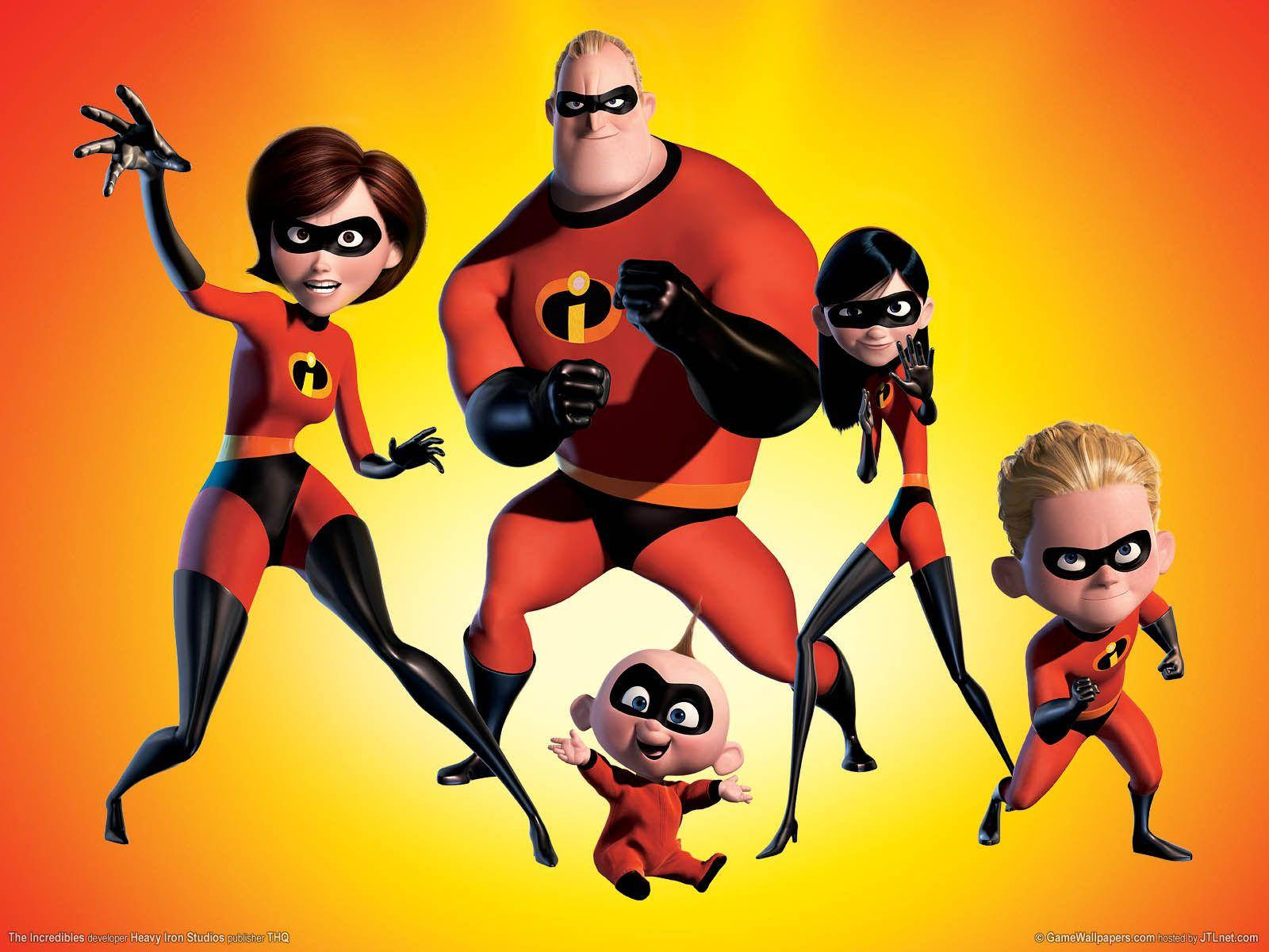 The Incredibles Fighting Pose Wallpaper