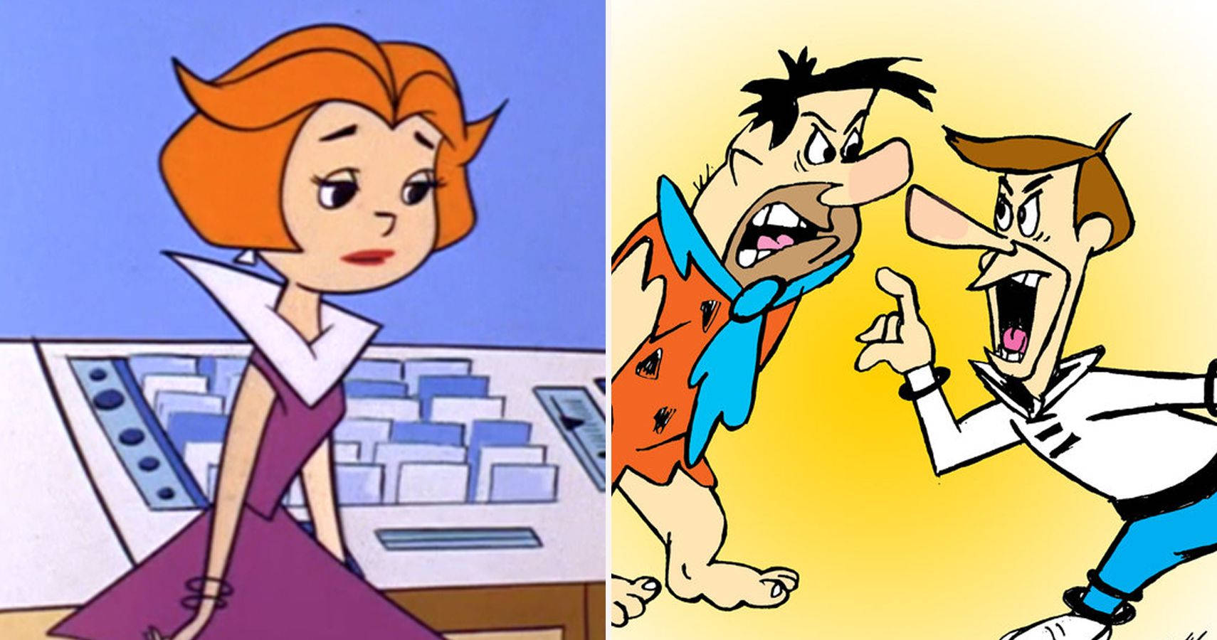 The Jetsons With Fred Flintstone Wallpaper