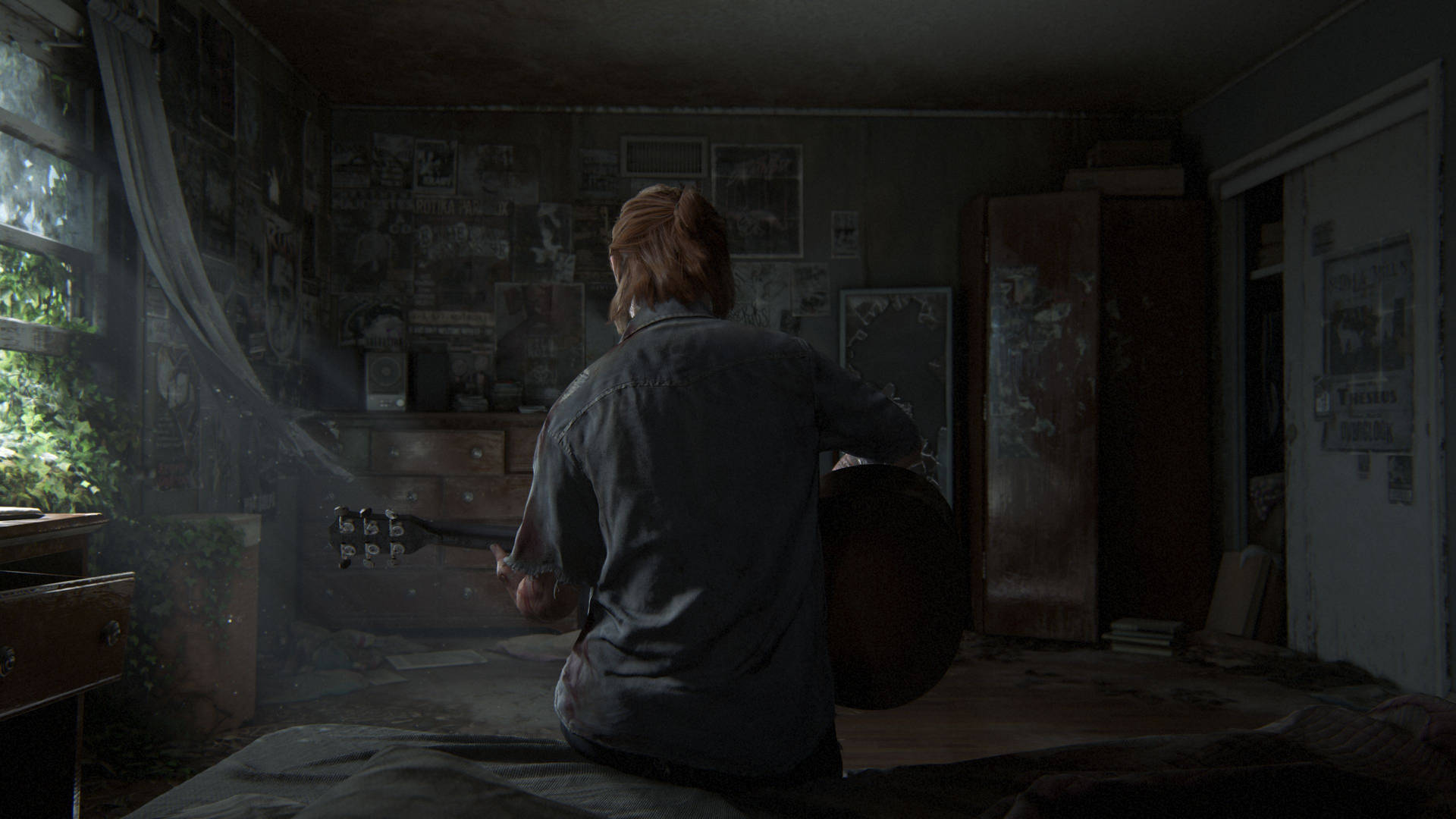 Download free The Last Of Us 2 Guy Playing Guitar Wallpaper -  MrWallpaper.com