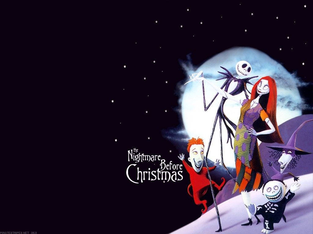 The Nightmare Before Christmas Colored Graphics Wallpaper