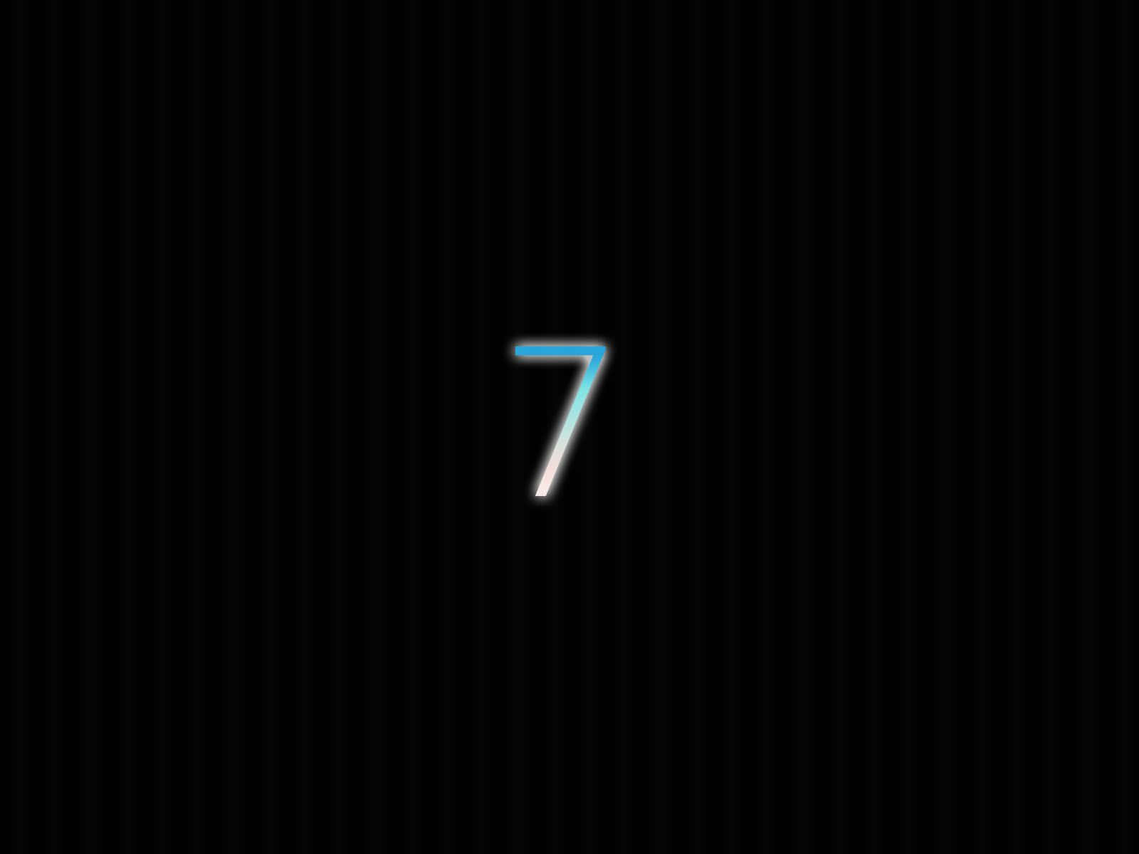 The Number Seven - A Symbol Of Perfection Wallpaper