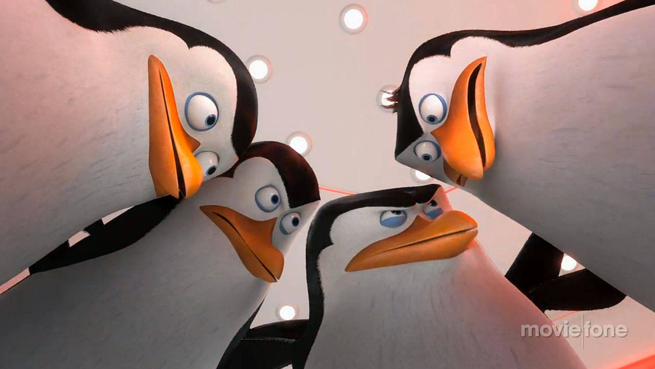The Penguins Of Madagascar In Action Wallpaper