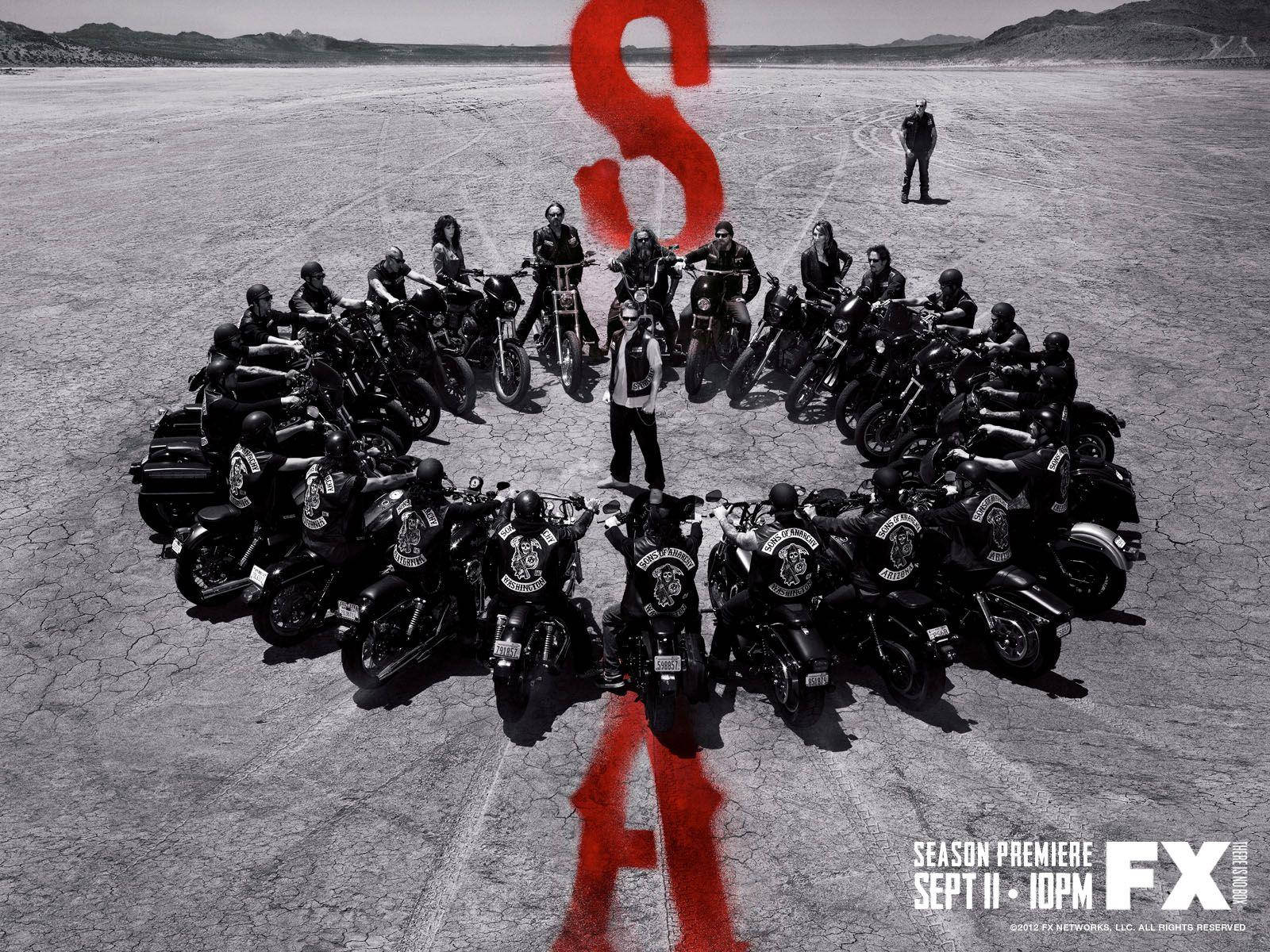 The Poster For The Season Of Sons Of Anarchy Wallpaper