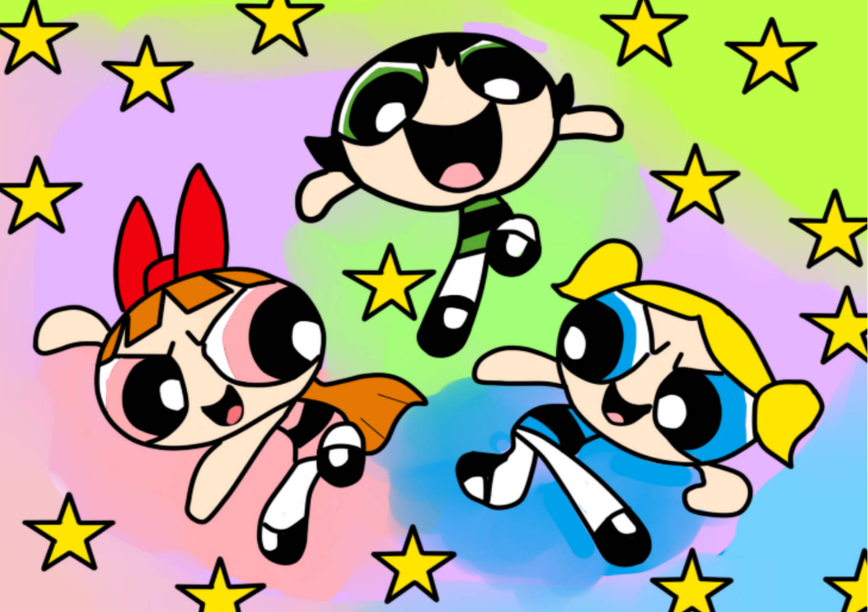 The Powerpuff Girls Cartoon Network Characters Wallpaper