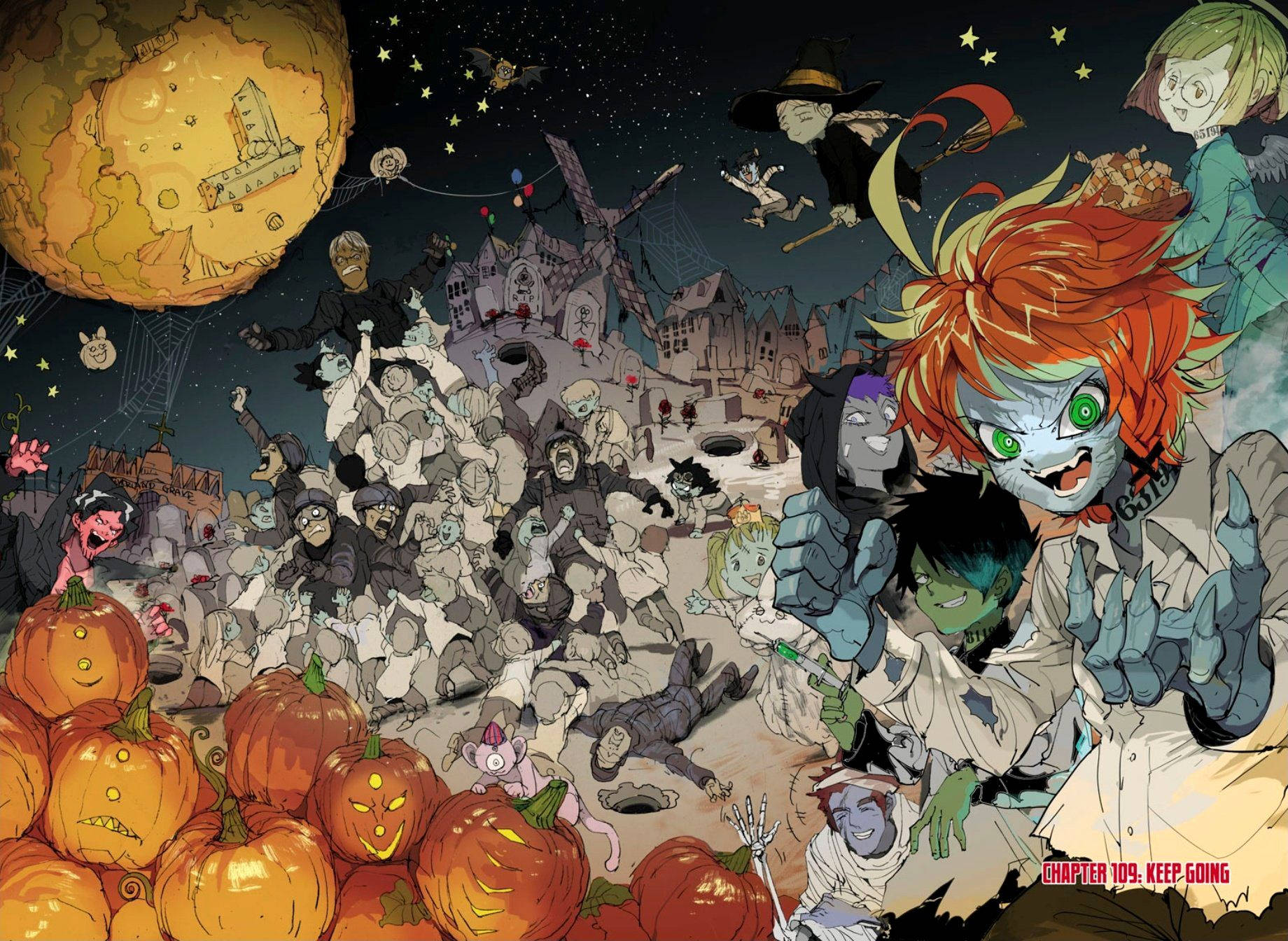 The Promised Neverland Halloween Wallpaper