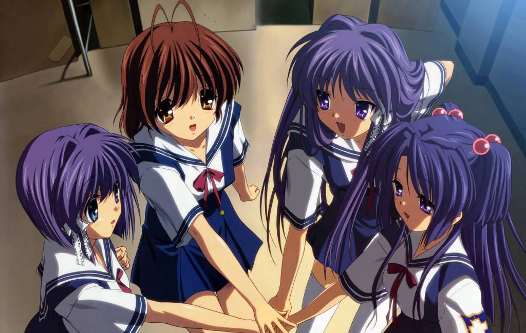 The Purples And The Blonde Clannad Wallpaper