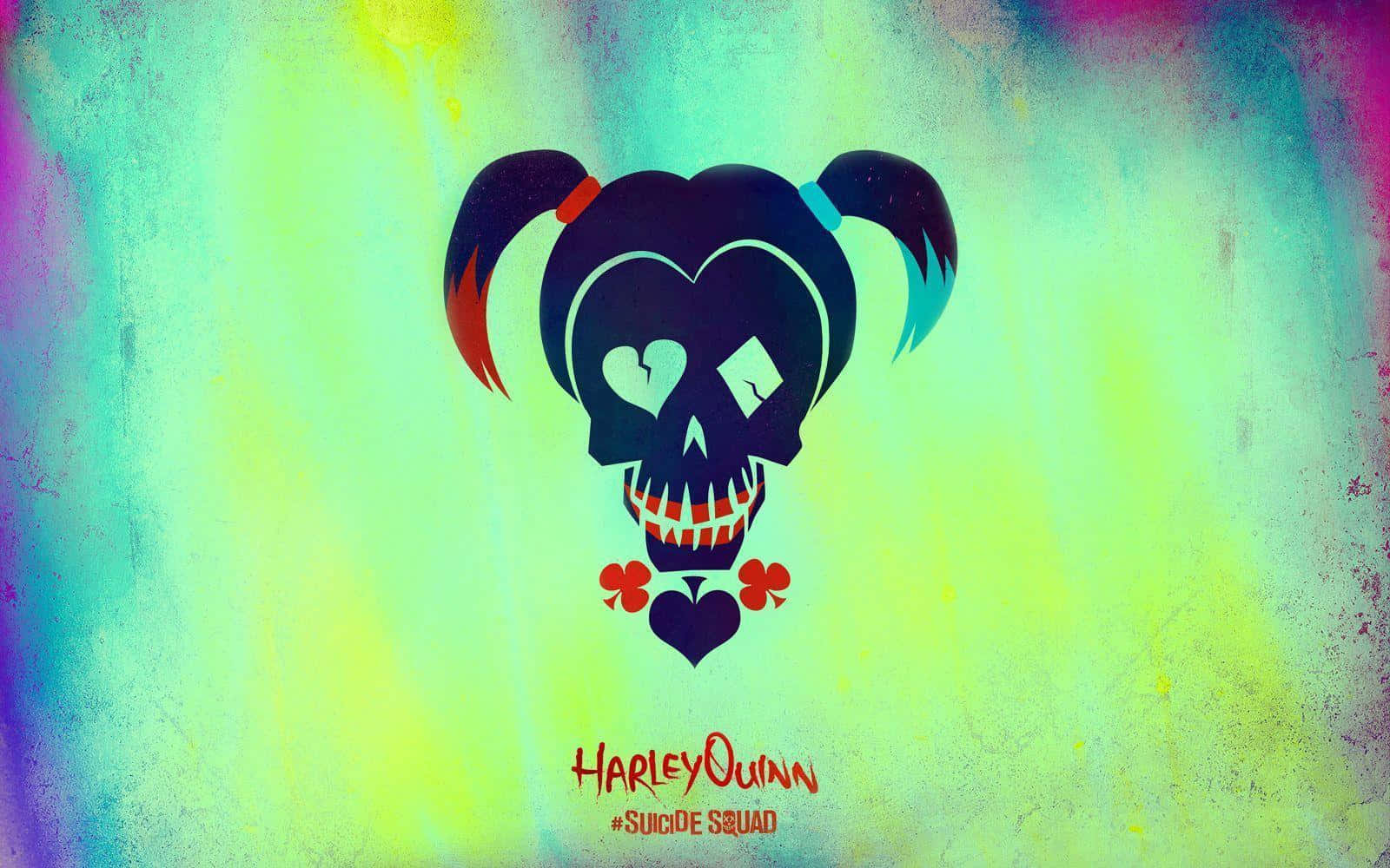 The Suicide Squad Harley Quinn Logo Wallpaper