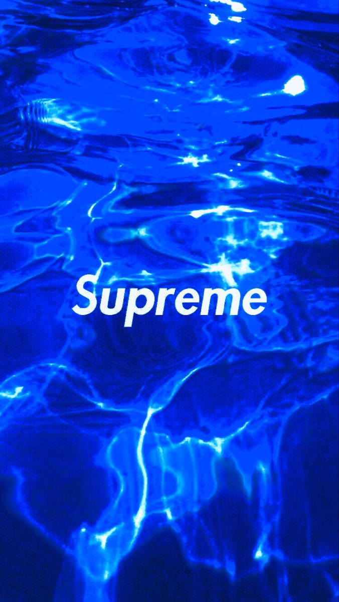 The Supreme Aesthetic: Expressive Water Effect Wallpaper