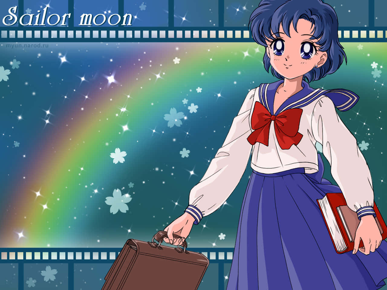 The Talented Sailor Mercury, A Soldier Of Love And Justice Wallpaper