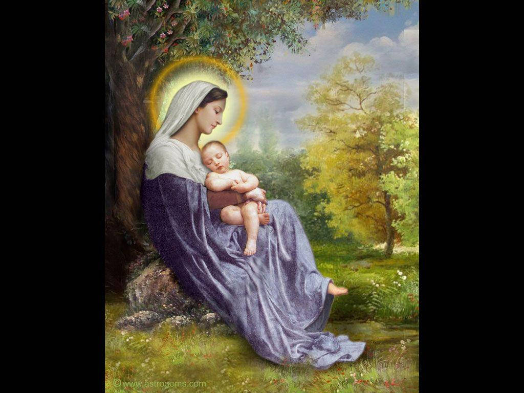 The Virgin Mary Motherly Wallpaper