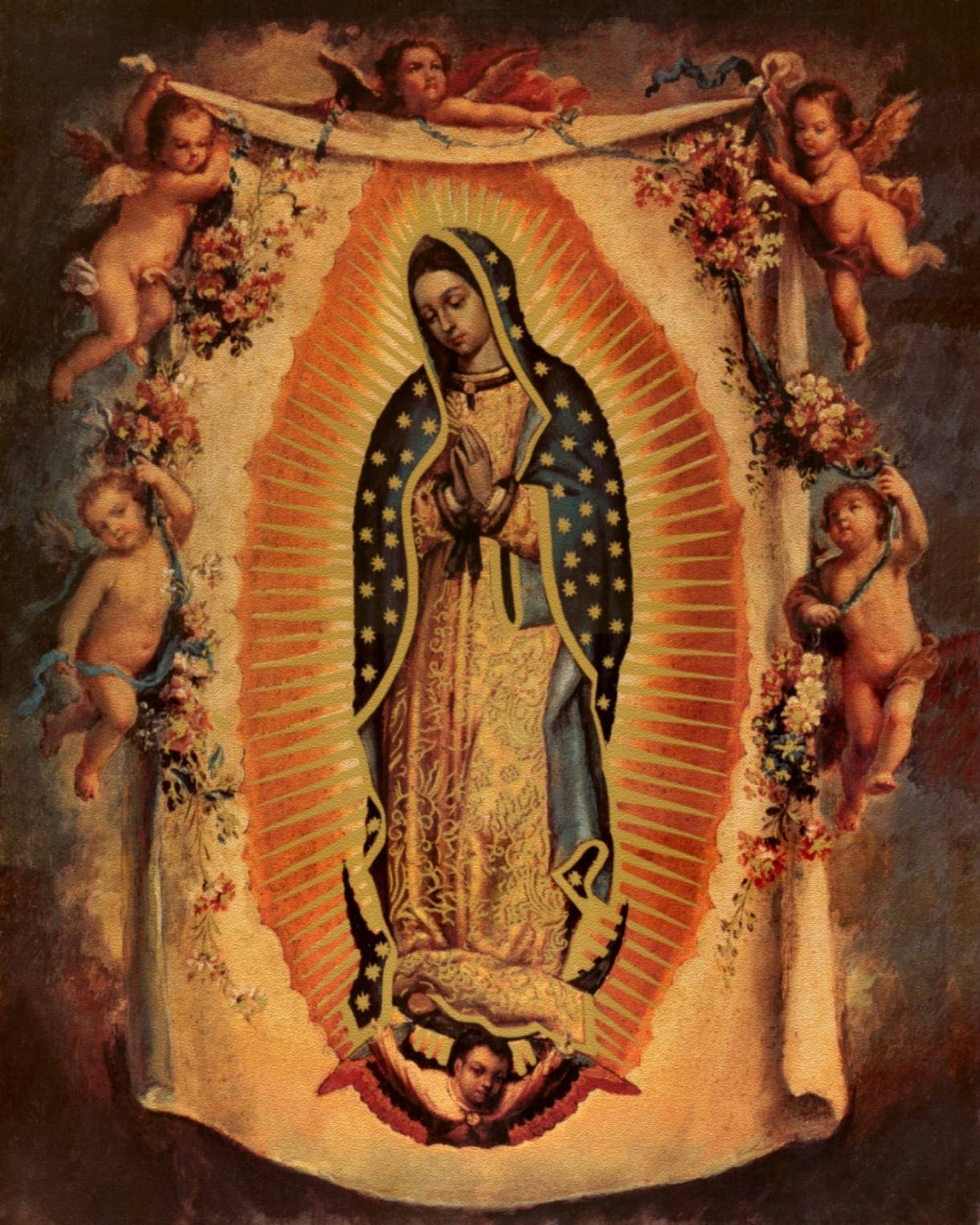 The Virgin Mary Tapestry Wallpaper