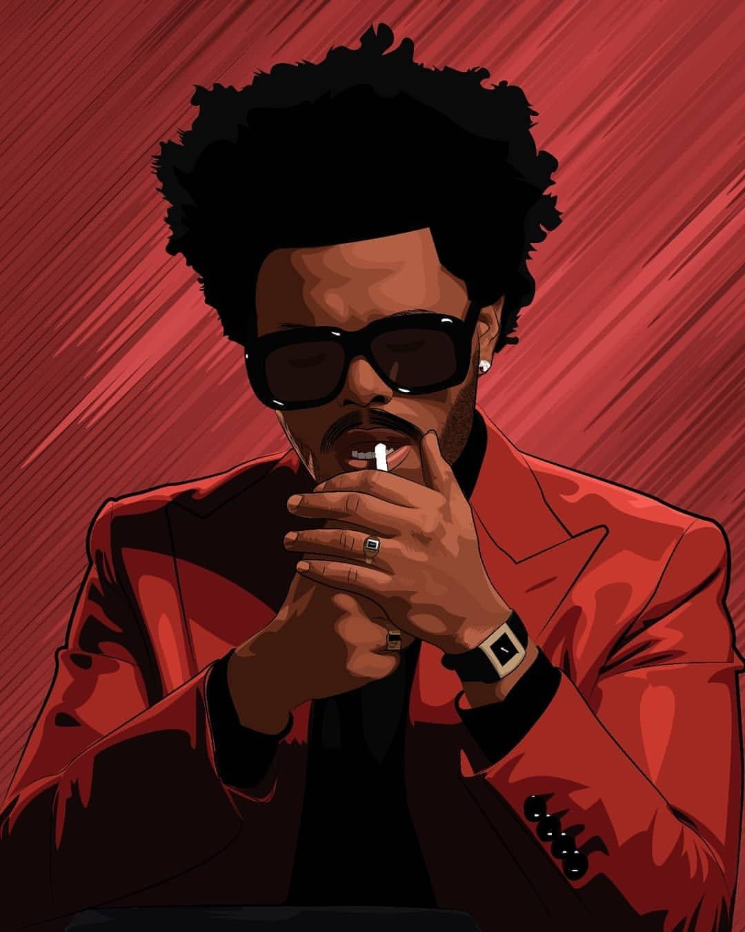 The Weeknd Digital Art Wallpaper