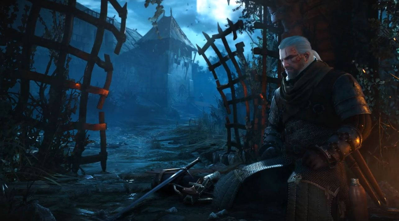 The Witcher 3 Hearts Of Stone Geralt To Town Ruins Wallpaper