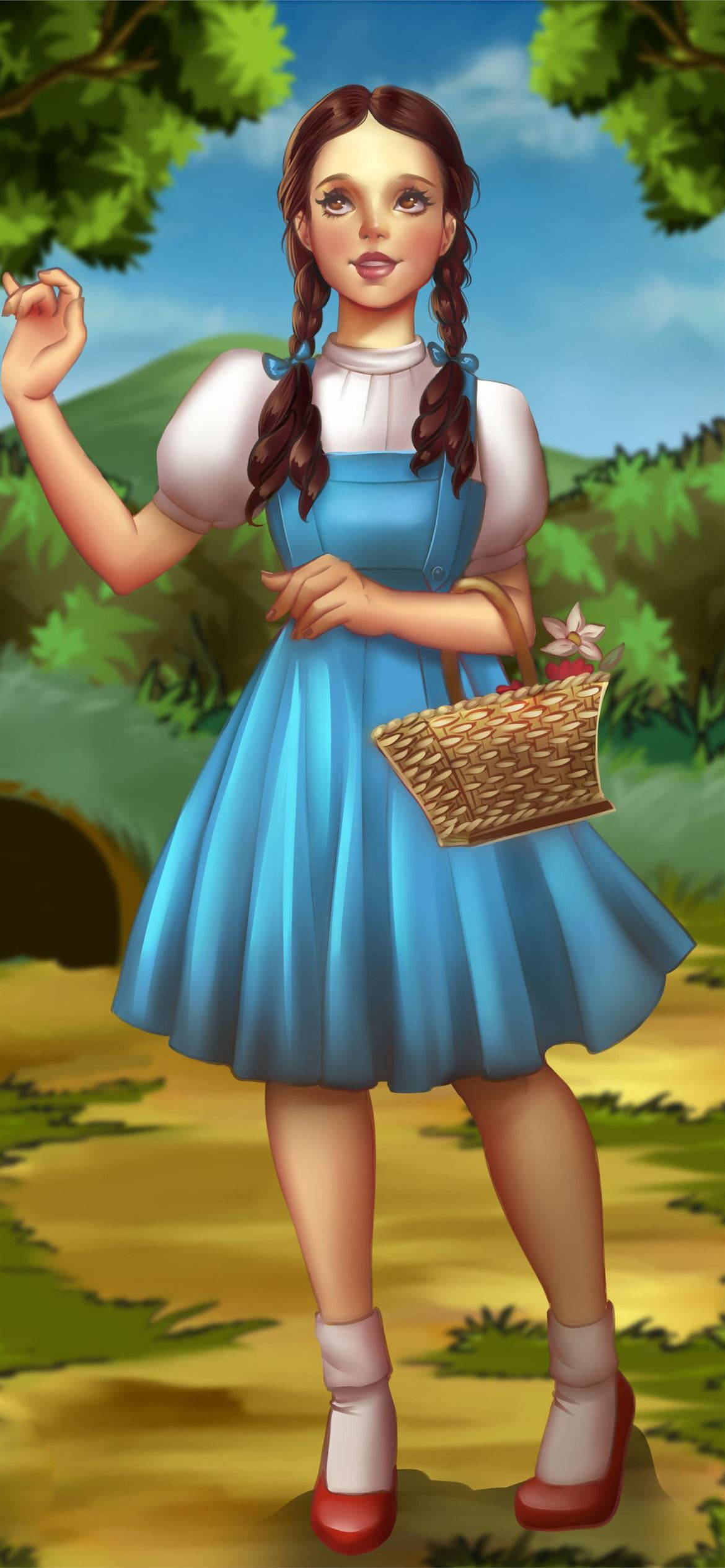 The Wizard Of Oz Dorothy Outfit Wallpaper