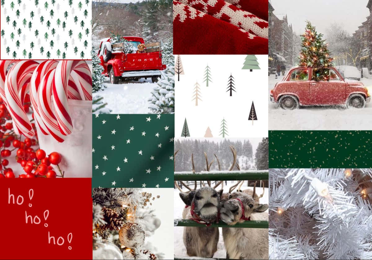 Themed Christmas Mac Aesthetic Wallpaper