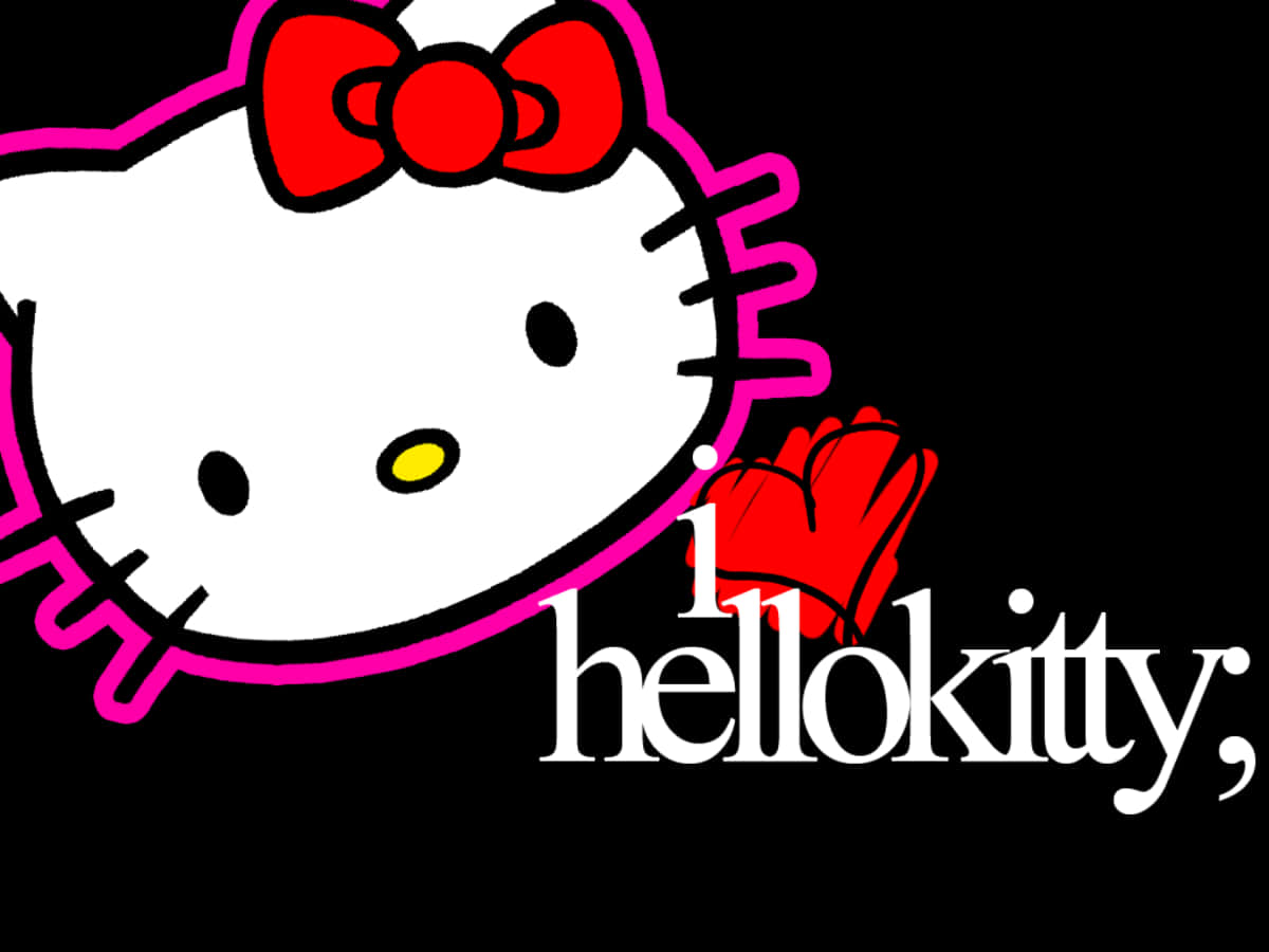This Hello Kitty Laptop Is A Perfect Accessory To Complete Any Hello Kitty Fan’s Desktop. Wallpaper