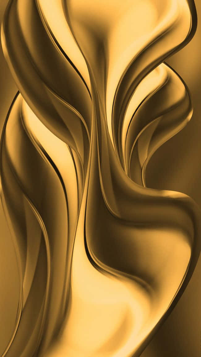 This Image Shows A Luxurious Golden Silk Fabric That Shimmers In The Light. Wallpaper