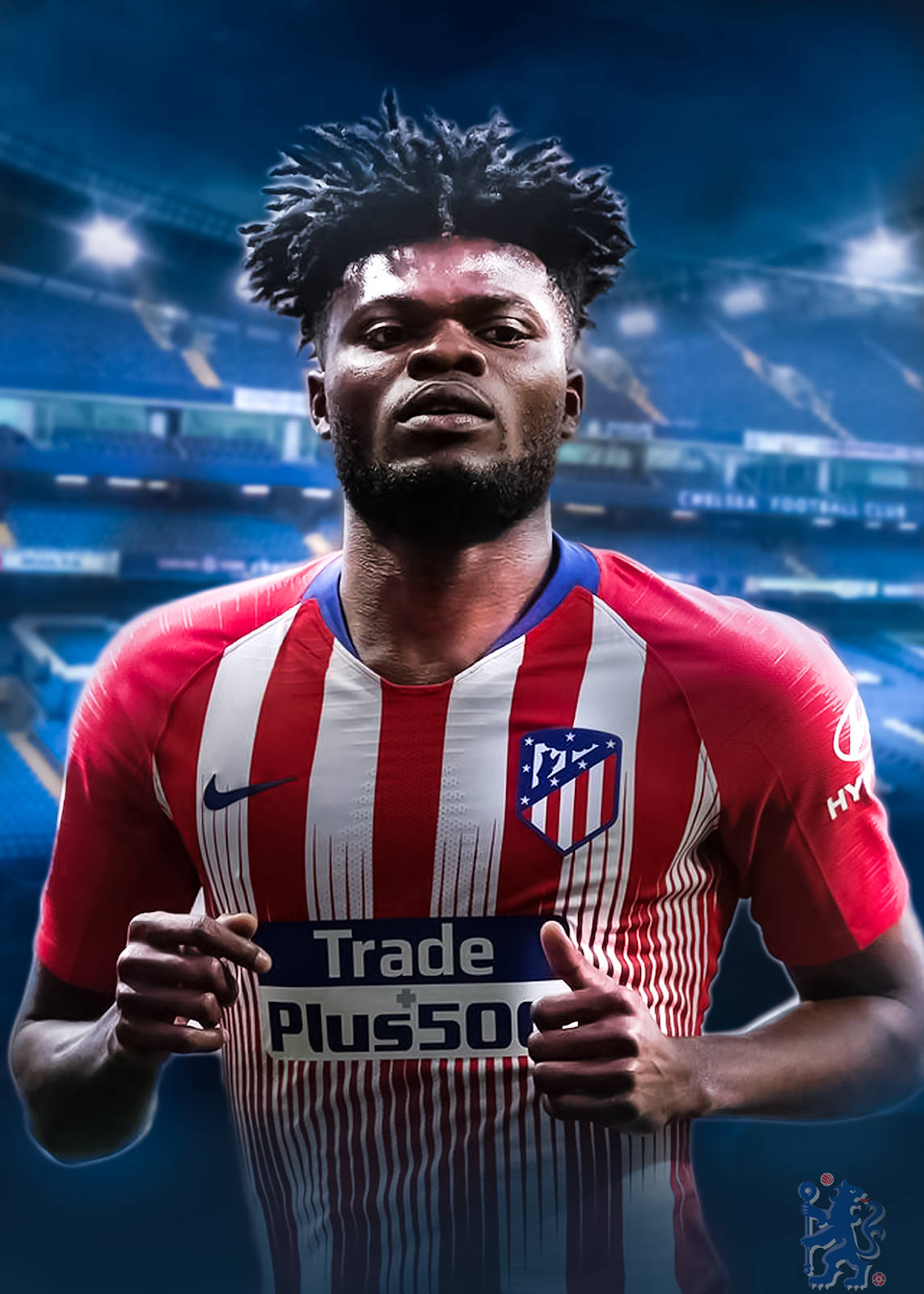 Thomas Partey Jogs Towards You Wallpaper