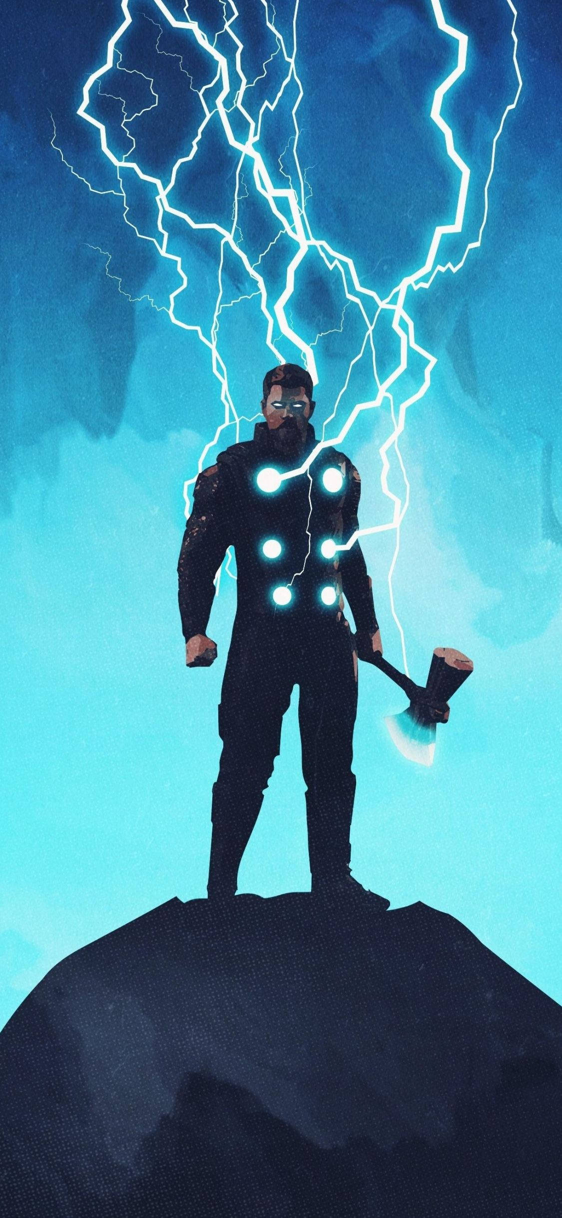Thor Stormbreaker Fanart Lightning Effect Wallpaper