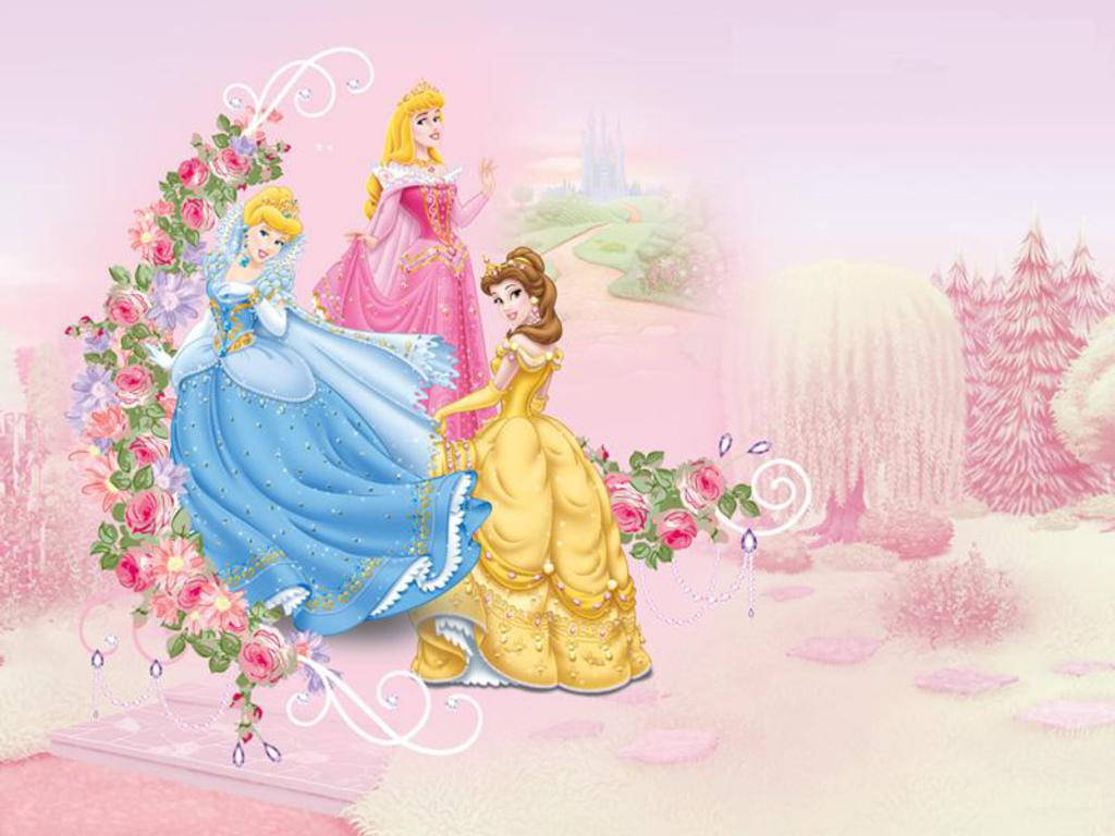 Three Beautiful Princesses Wallpaper
