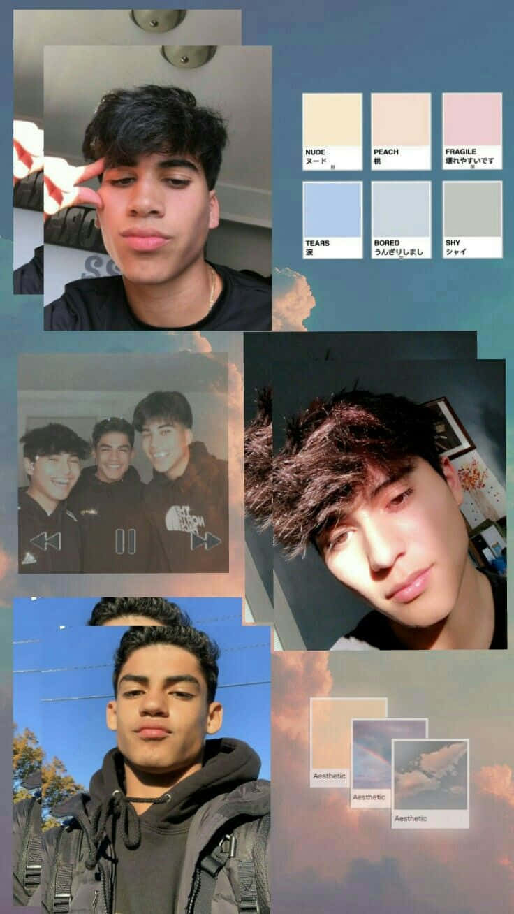 Three Teenage Boy Aesthetic Wallpaper