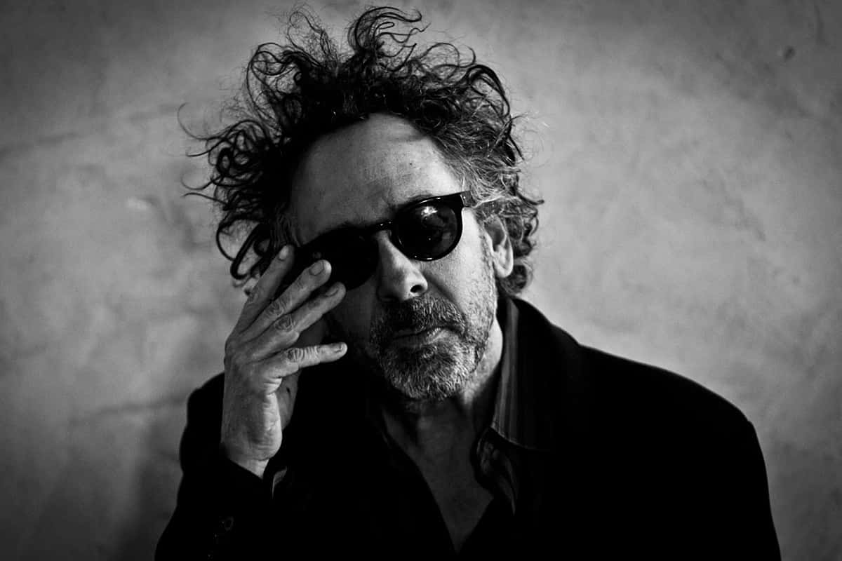 Tim Burton Poses For A Photo Wallpaper