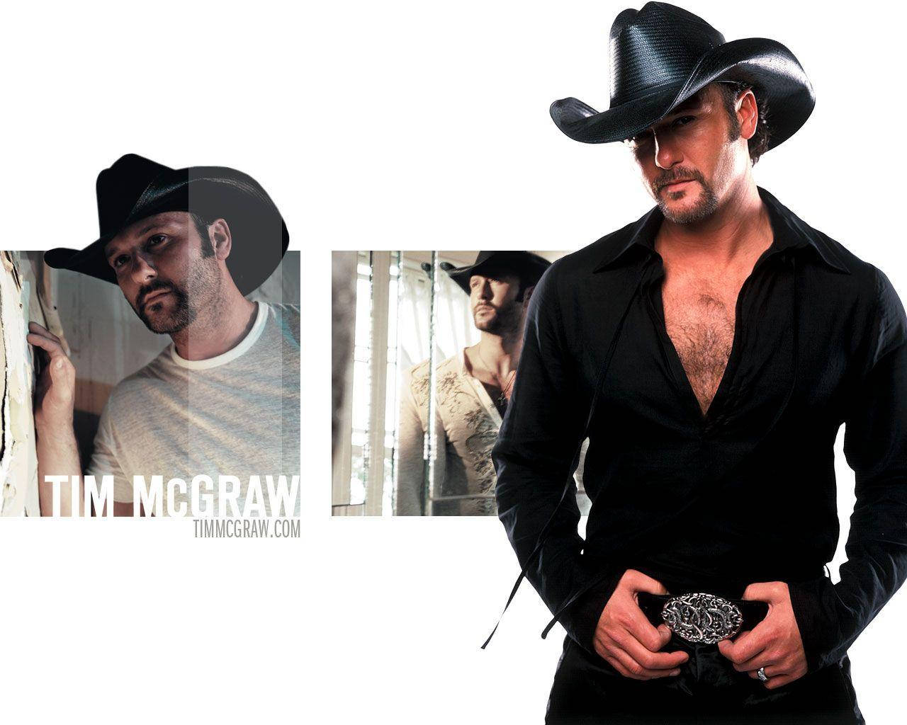 Tim Mcgraw Poster With Different Pictures Wallpaper