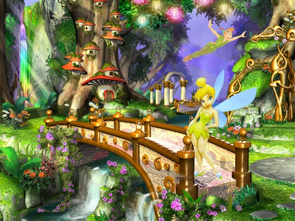 Tinkerbell In Her Home Town Wallpaper