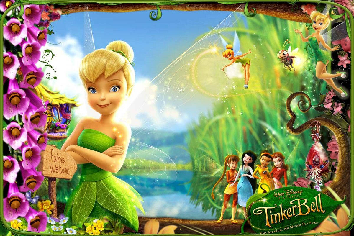 Tinkerbell Promoting Her Show Wallpaper