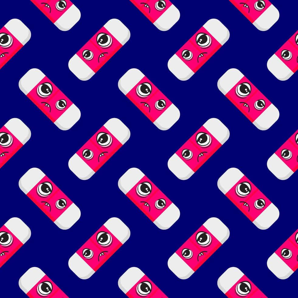 Tired Pills Pattern Aesthetic Wallpaper