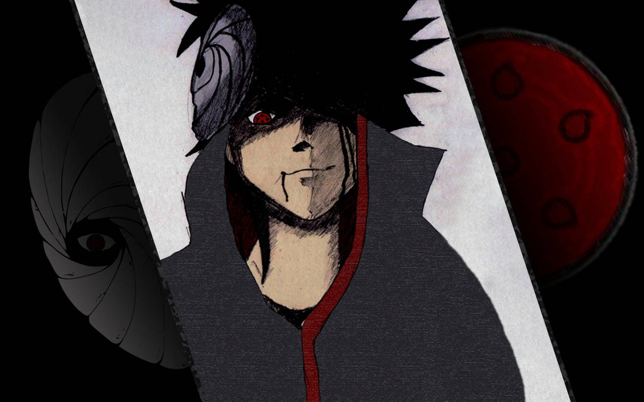 Tobi Naruto Unmasked Bleeding Lip Wallpaper