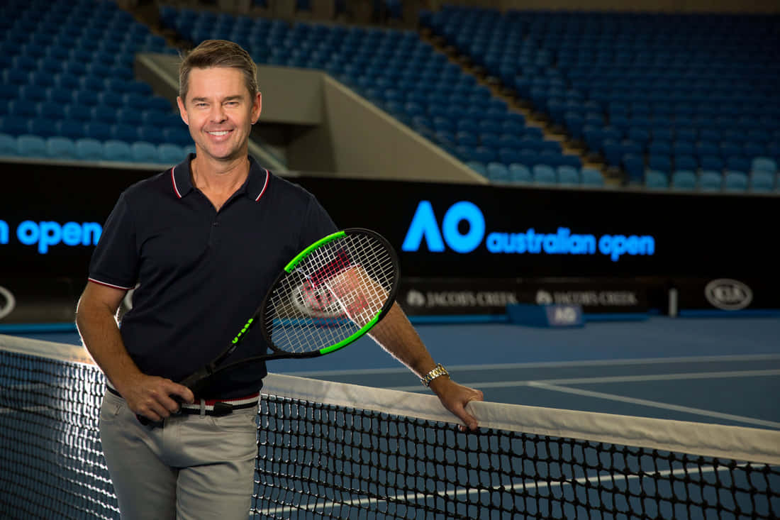 Todd Woodbridge Posed At Australian Open Wallpaper