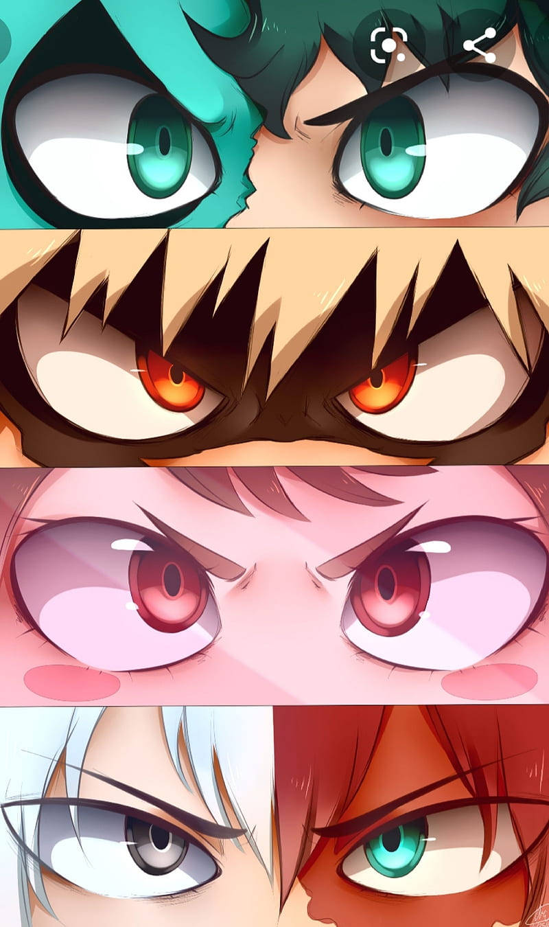 Todobakudeku Eye Colors Wallpaper