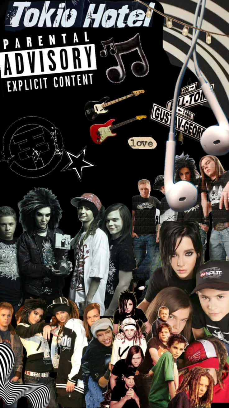 Tokio Hotel Collage Explicit Content Warning Wallpaper